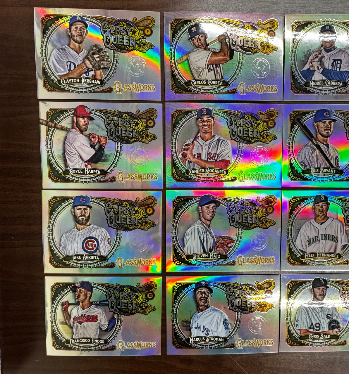 2017 Topps Gypsy Queen GlassWorks Box Topper Near Complete Set 23/25