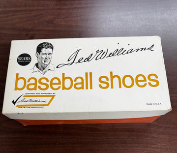 Vintage Sears Roebuck and Co Ted Williams Baseball Shoes Empty Box