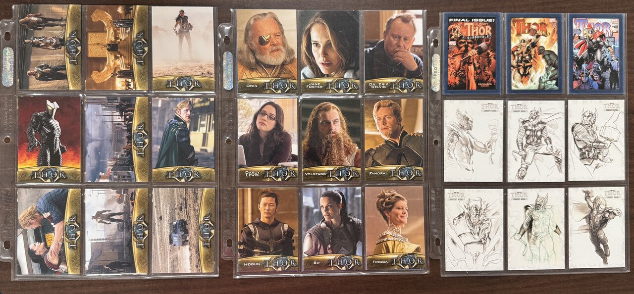 2011/17 Upper Deck Thor, Dark World, Ragnarok, Complete Sets (230)