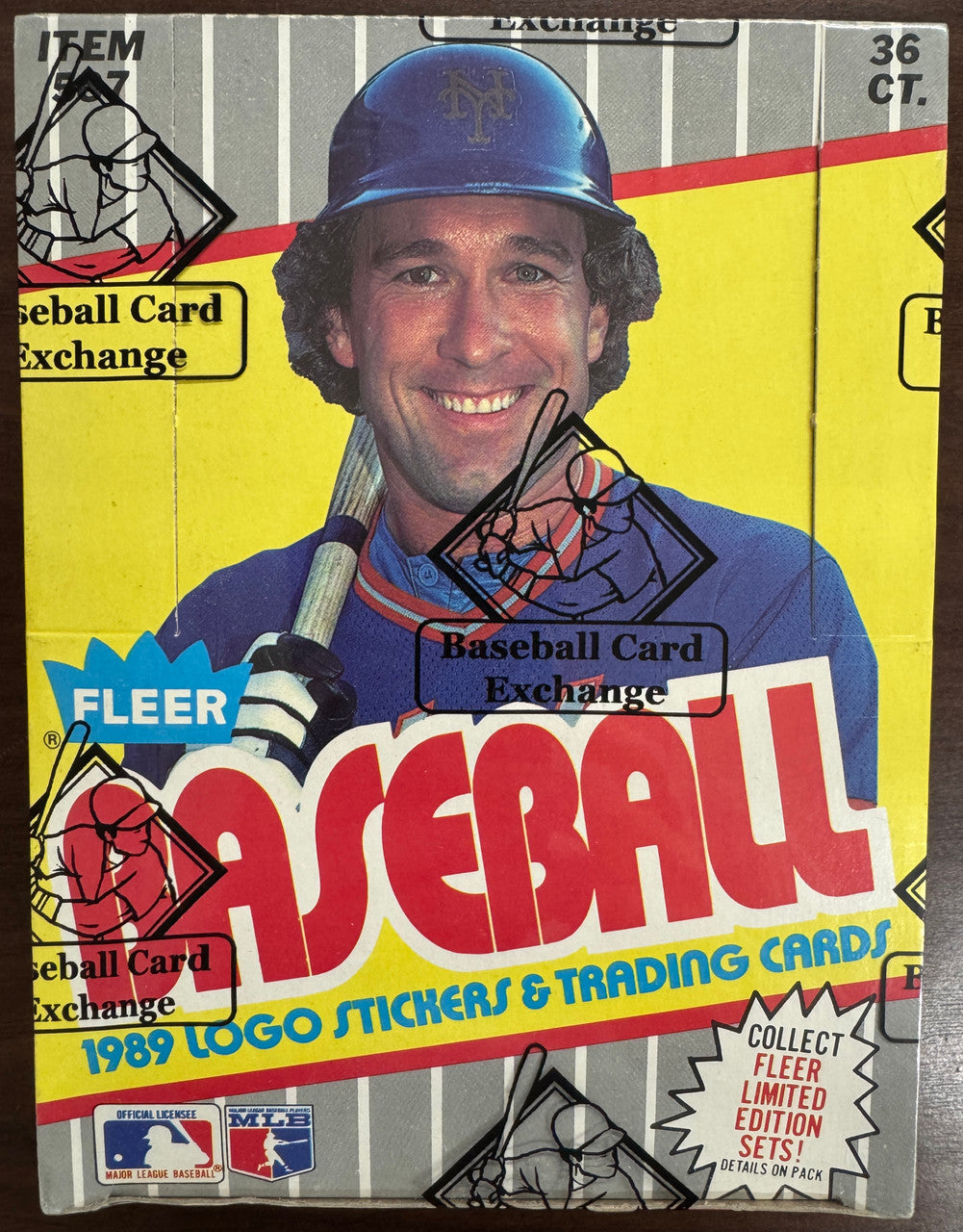 1989 Fleer Baseball Wax Box BBCE Wrapped and Sealed w/ Price Stickers