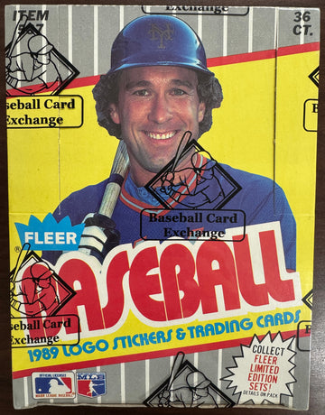1989 Fleer Baseball Wax Box BBCE Wrapped and Sealed w/ Price Stickers