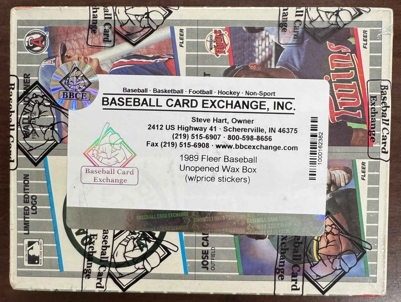 1989 Fleer Baseball Wax Box BBCE Wrapped and Sealed w/ Price Stickers