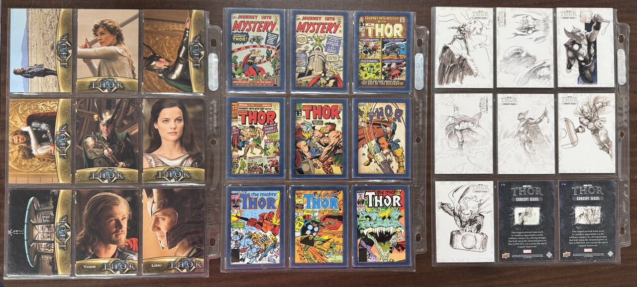 2011/17 Upper Deck Thor, Dark World, Ragnarok, Complete Sets (230)