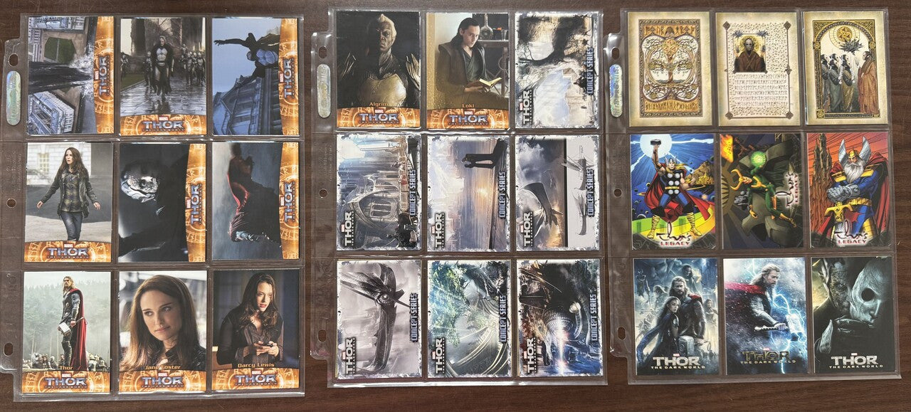 2011/17 Upper Deck Thor, Dark World, Ragnarok, Complete Sets (230)