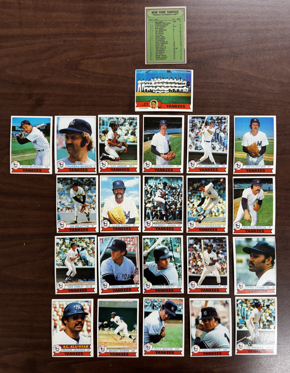 1978 & 1979 Topps Burger King New York Yankees Complete Sets (23 Cards Each) NM