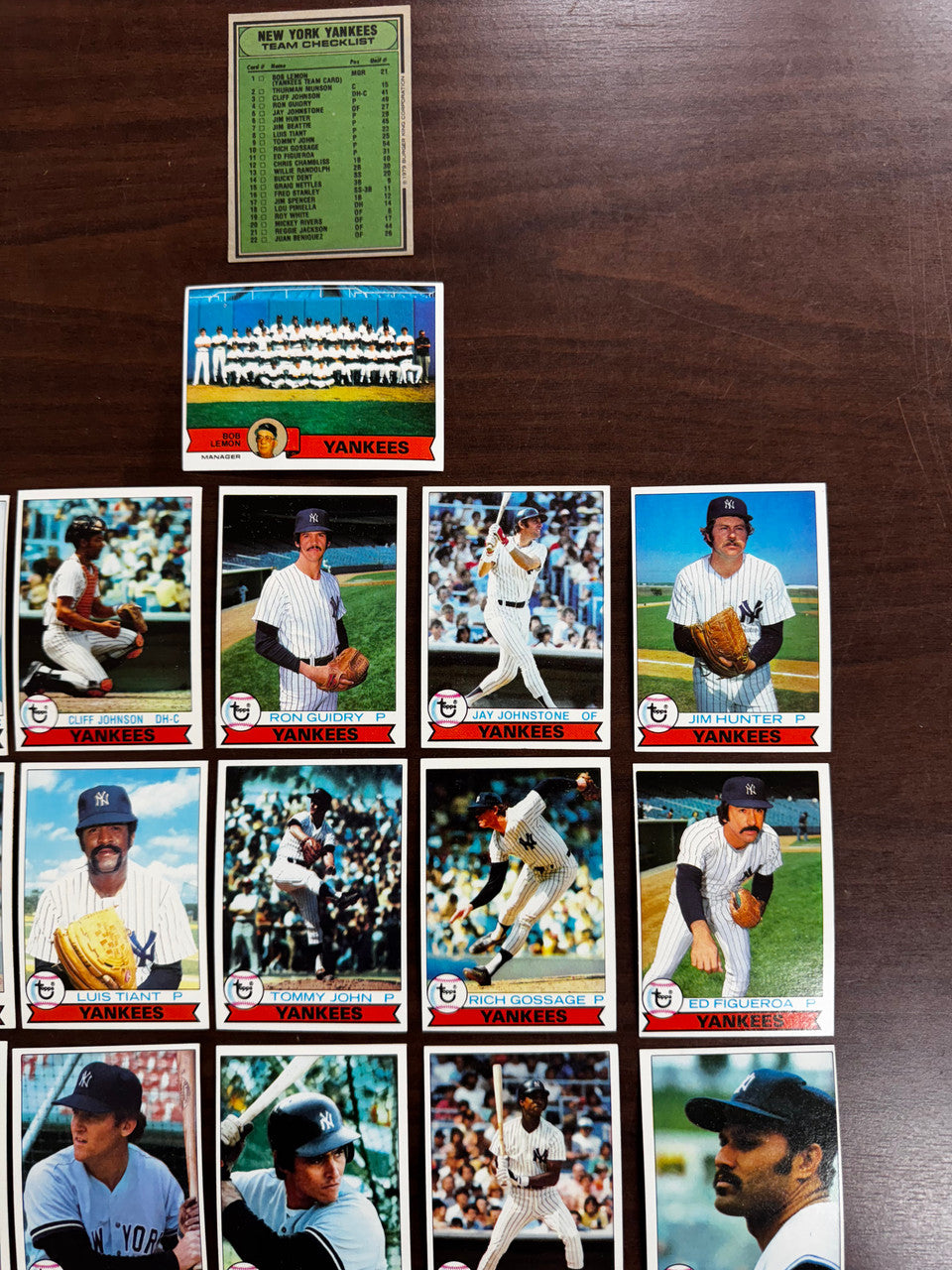 1978 & 1979 Topps Burger King New York Yankees Complete Sets (23 Cards Each) NM