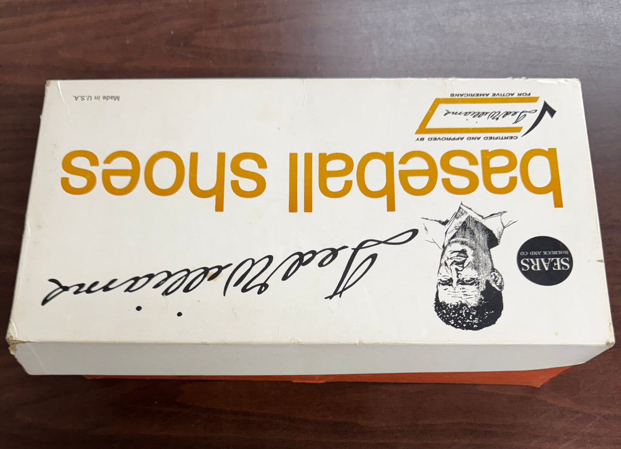 Vintage Sears Roebuck and Co Ted Williams Baseball Shoes Empty Box