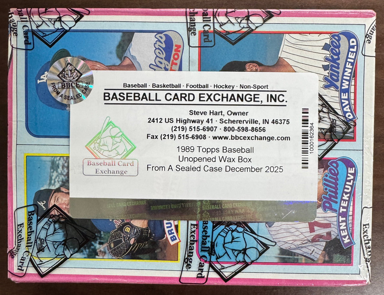 1989 Topps Baseball Unopened Wax Box BBCE Wrapped Sealed FASC