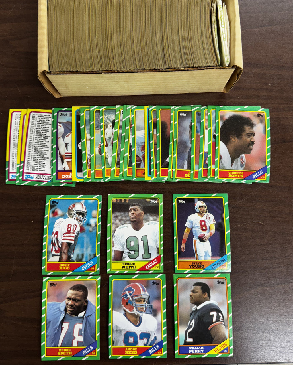 1986 Topps Football Complete Set (396) Rice Young White RC NM-MT "B"