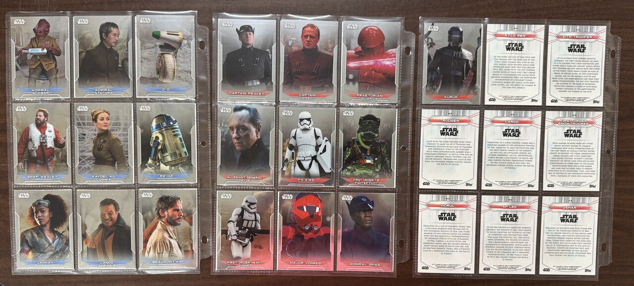 2020 Topps Chrome Star Wars Perspectives Complete Set (100)