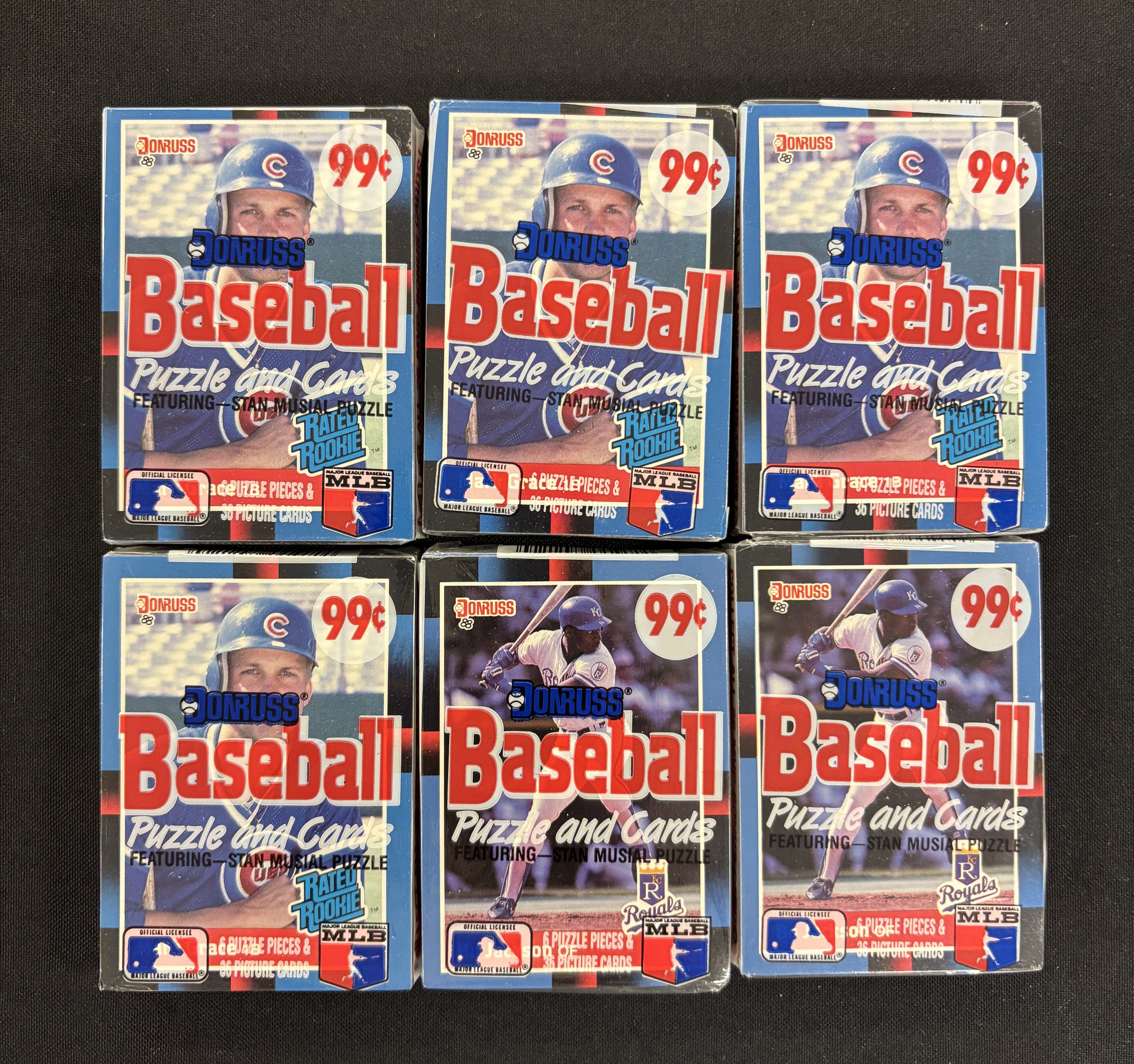 1988 Donruss Baseball Cello Pack Factory Sealed (Lot of 6)