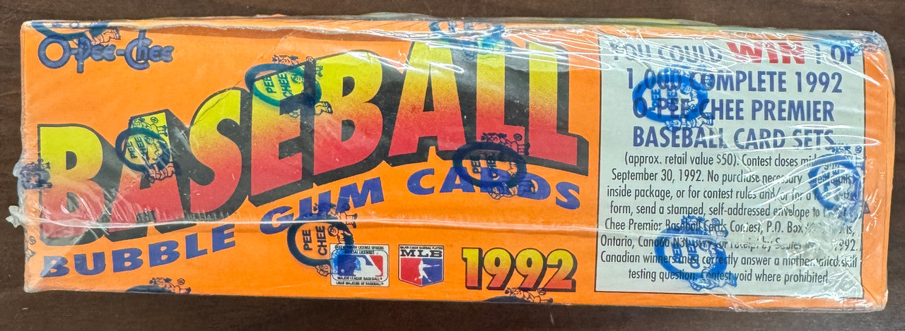 1992 O-Pee-Chee Baseball Wax Box Factory Sealed