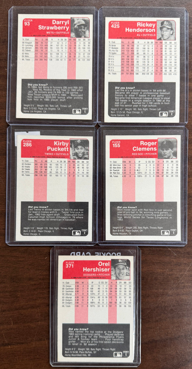 1985 Fleer Baseball Complete Set (660) NM