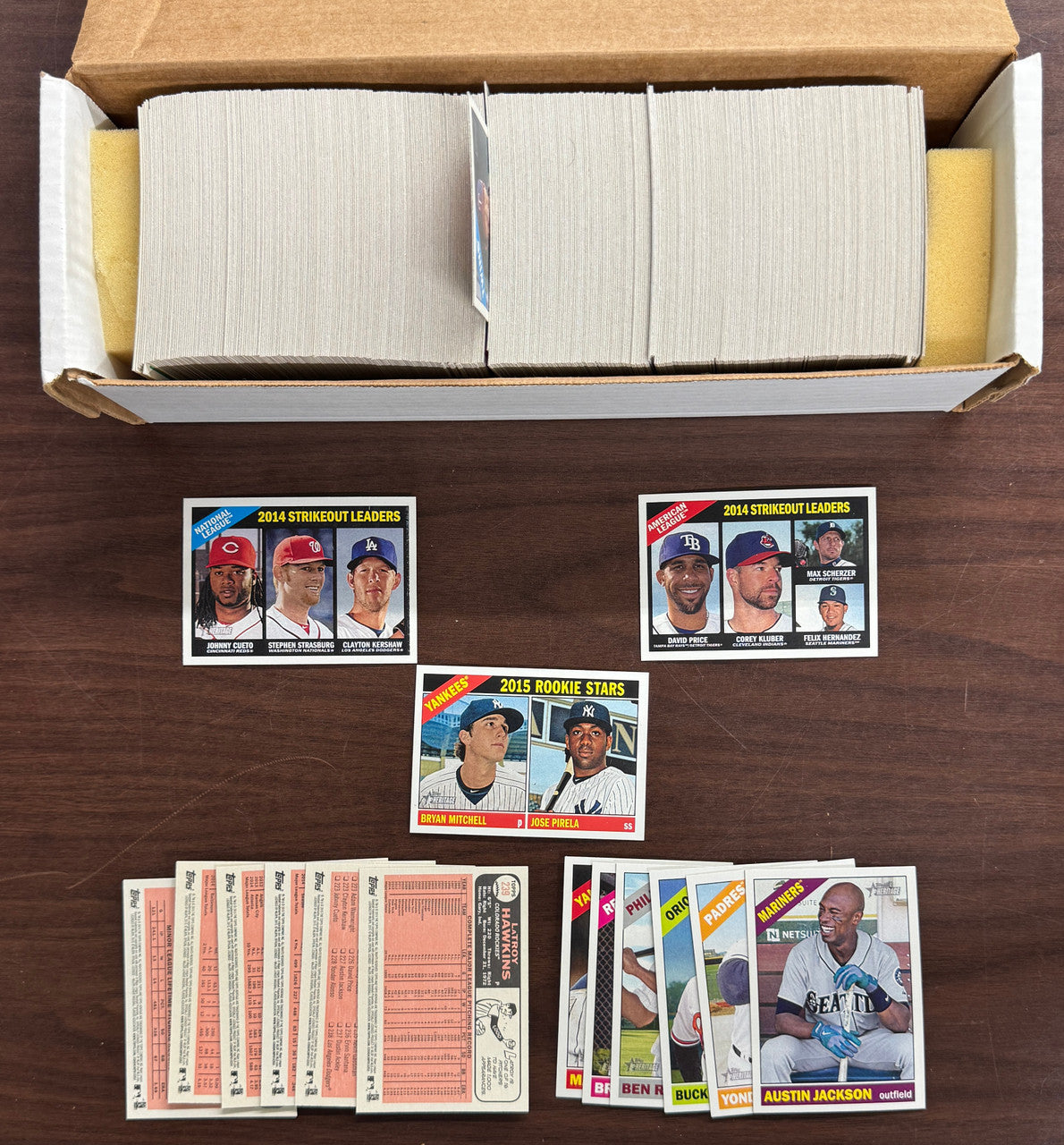 2015 Topps Heritage Baseball Short Set (1-425) NM