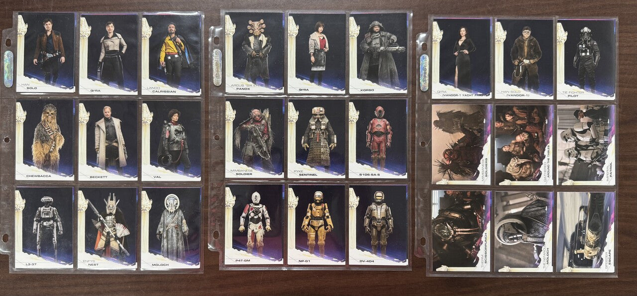 2018 Topps Solo A Star Wars Story Complete Set (100)