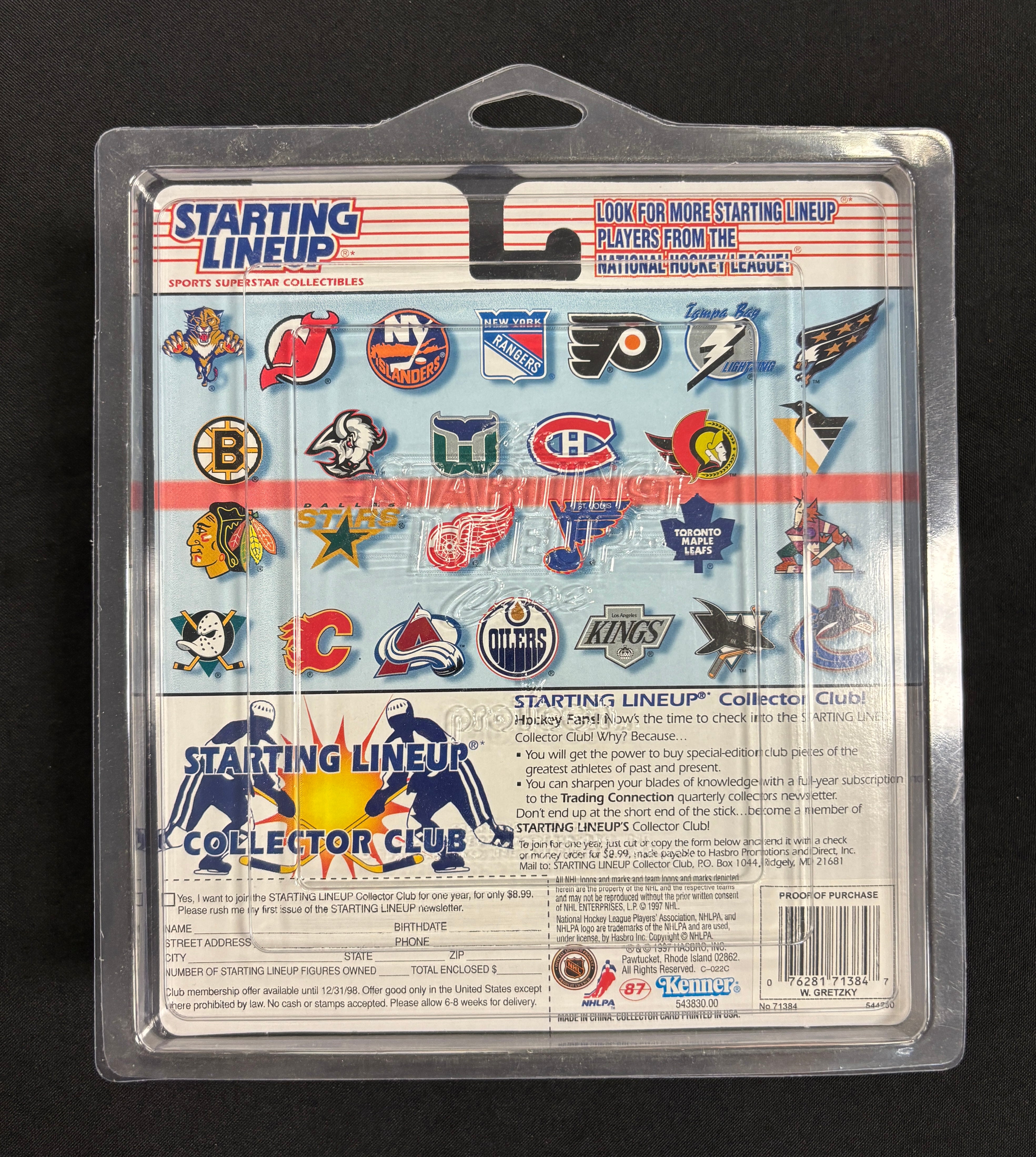 1997 Kenner Wayne Gretzky Starting Lineup Factory Sealed Action Figure & Card
