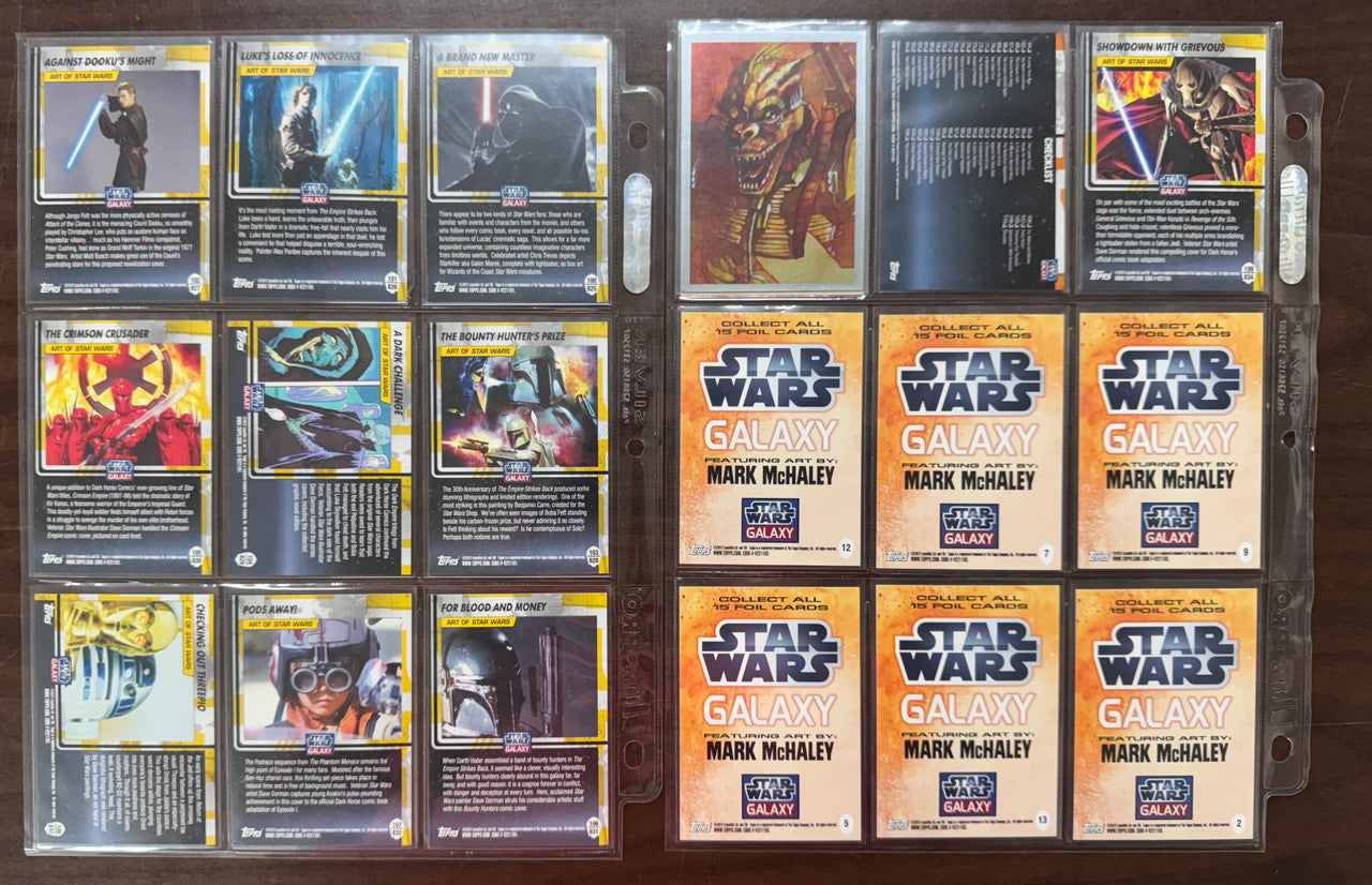 2012 Topps Star Wars Galaxy Series 7 Complete Set (110) W/ Foils