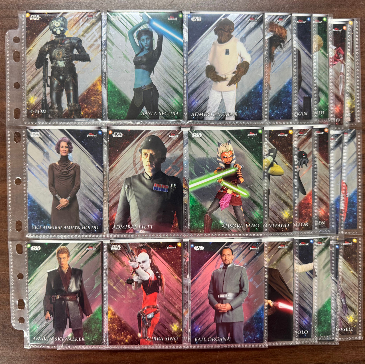 2018 Topps Finest Star Wars Complete Set (100)