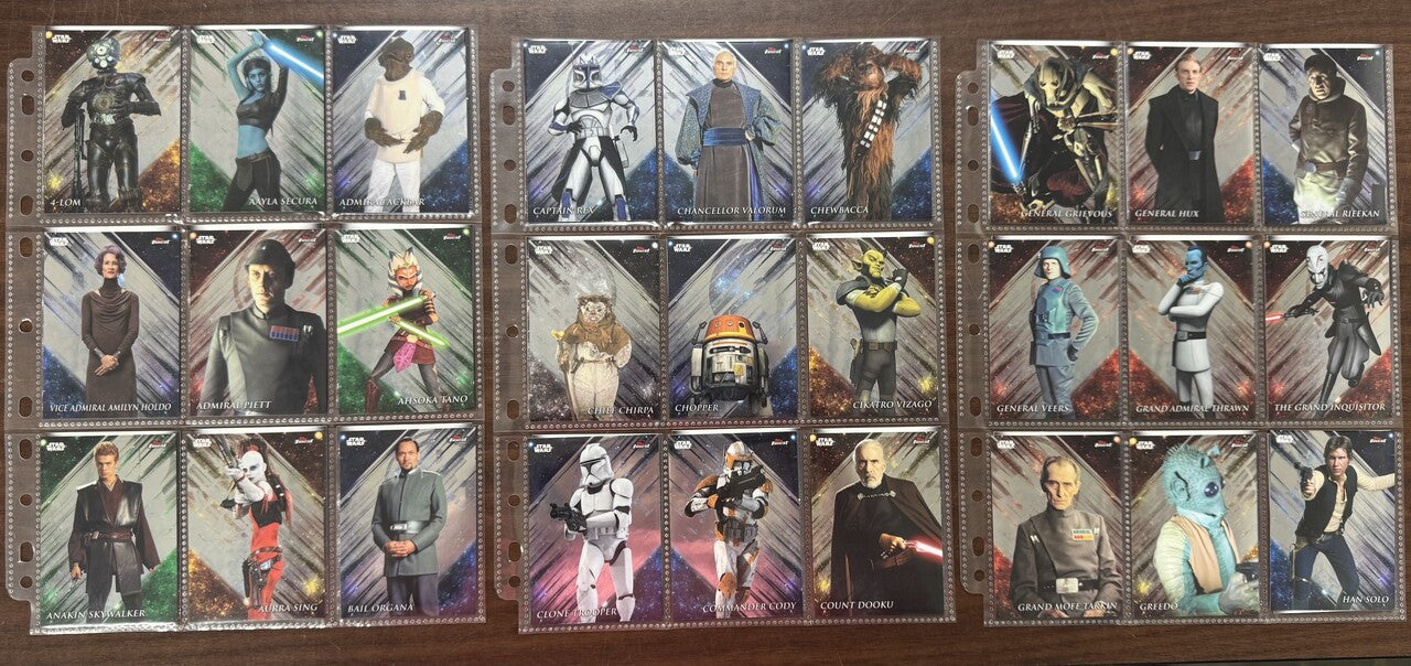 2018 Topps Finest Star Wars Complete Set (100)