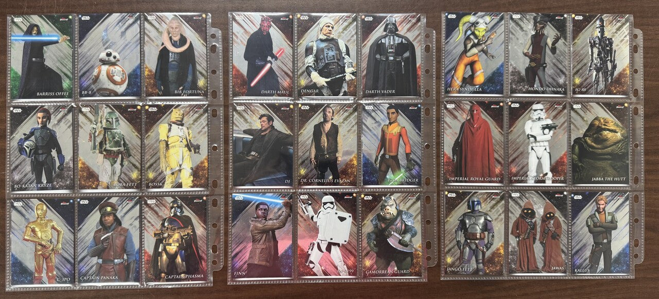 2018 Topps Finest Star Wars Complete Set (100)