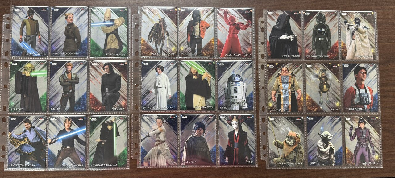 2018 Topps Finest Star Wars Complete Set (100)