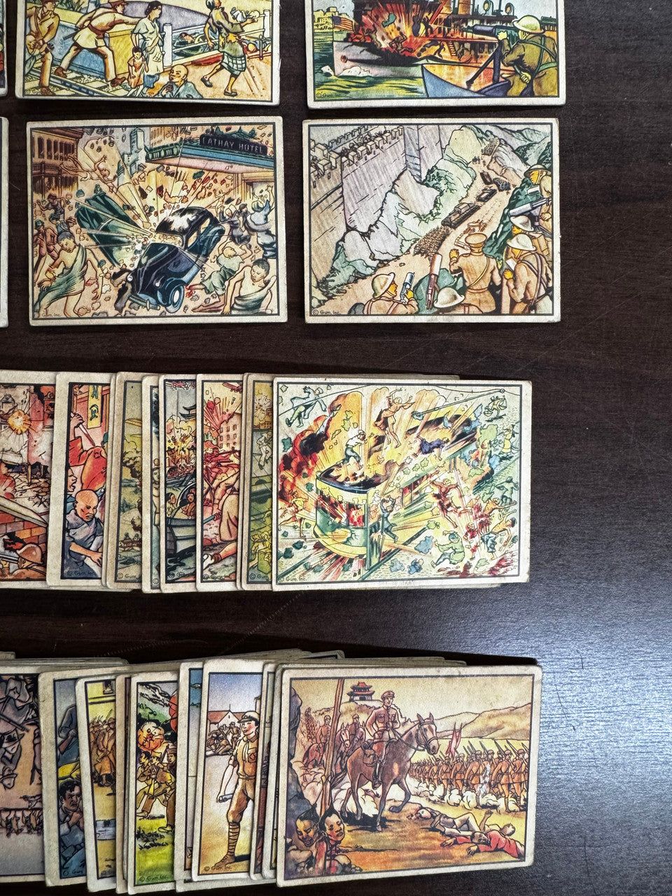 1938 Gum Inc Horrors Of War Partial Set of 78 Different VG-VG/EX