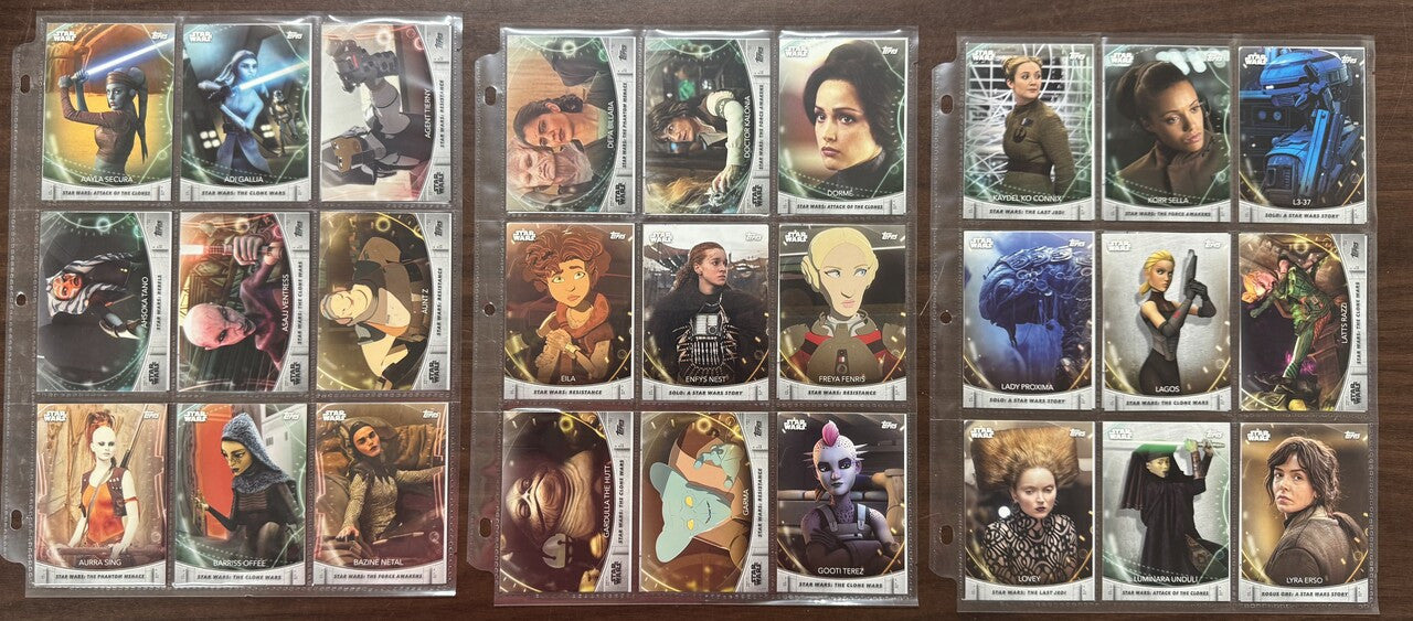 2020 Topps The Women of Star Wars Complete Set (100)