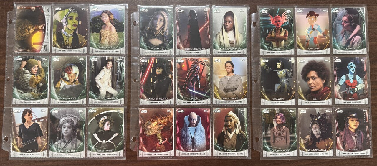 2020 Topps The Women of Star Wars Complete Set (100)