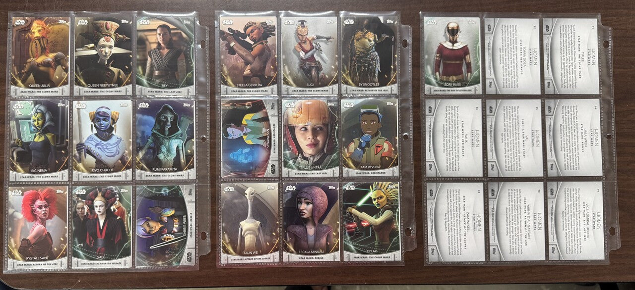 2020 Topps The Women of Star Wars Complete Set (100)