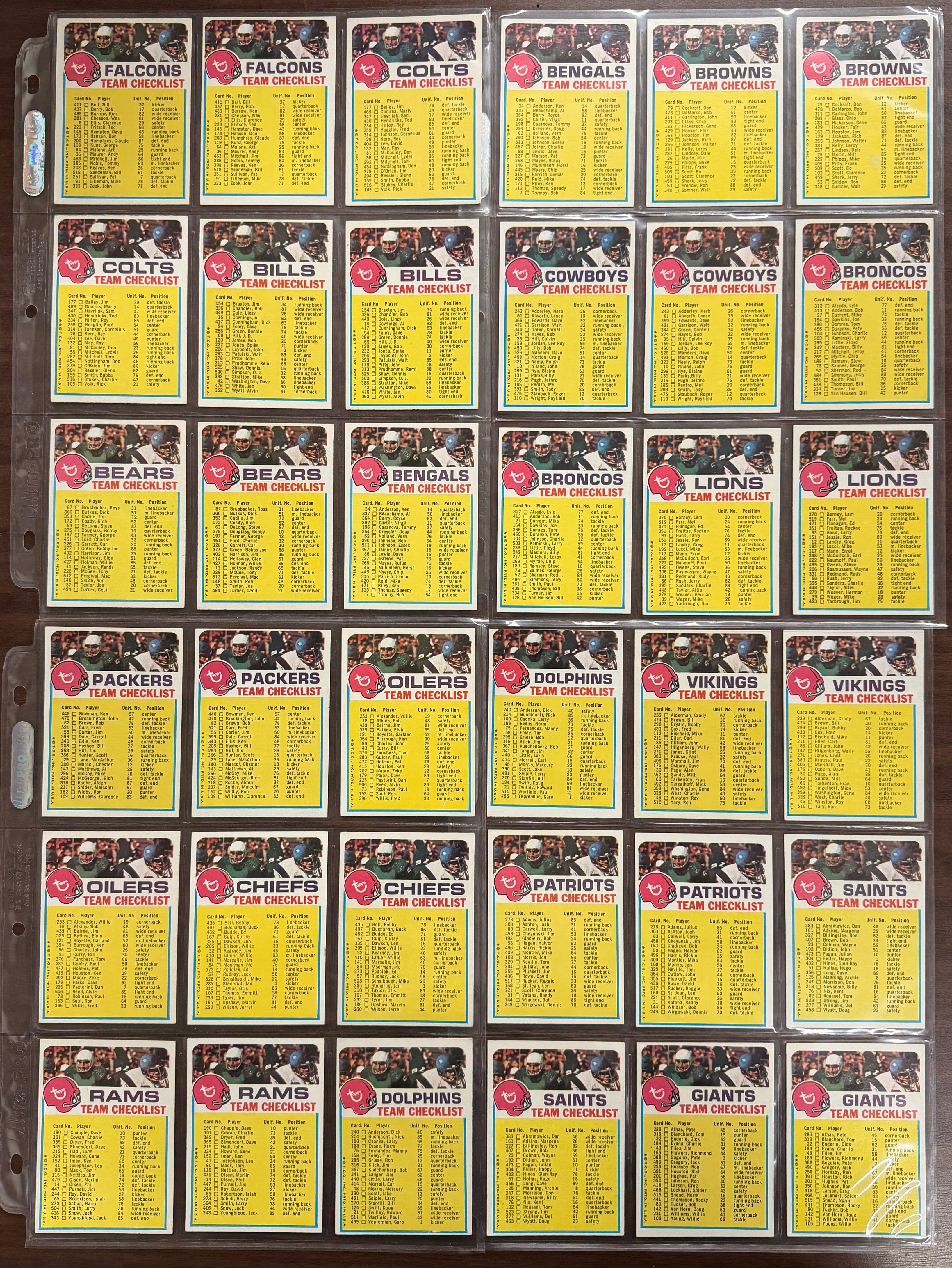 1973 Topps Football Complete Set (528) EX w/ Wax Wrapper & Team CL Variations