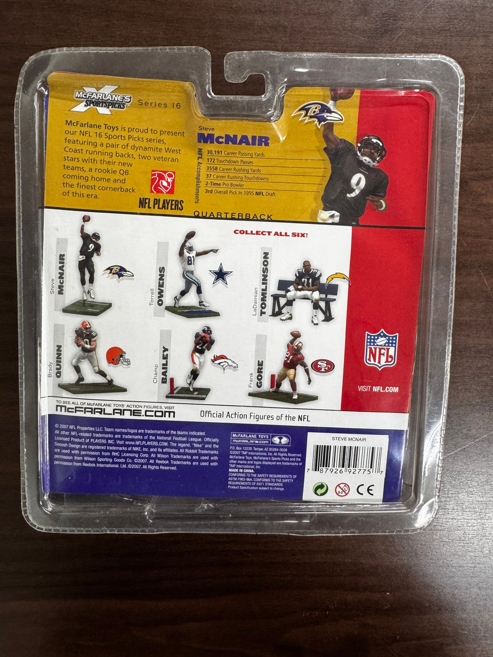 2007 McFarlane's Sportspicks Series 16 Steve McNair Figure New In Package