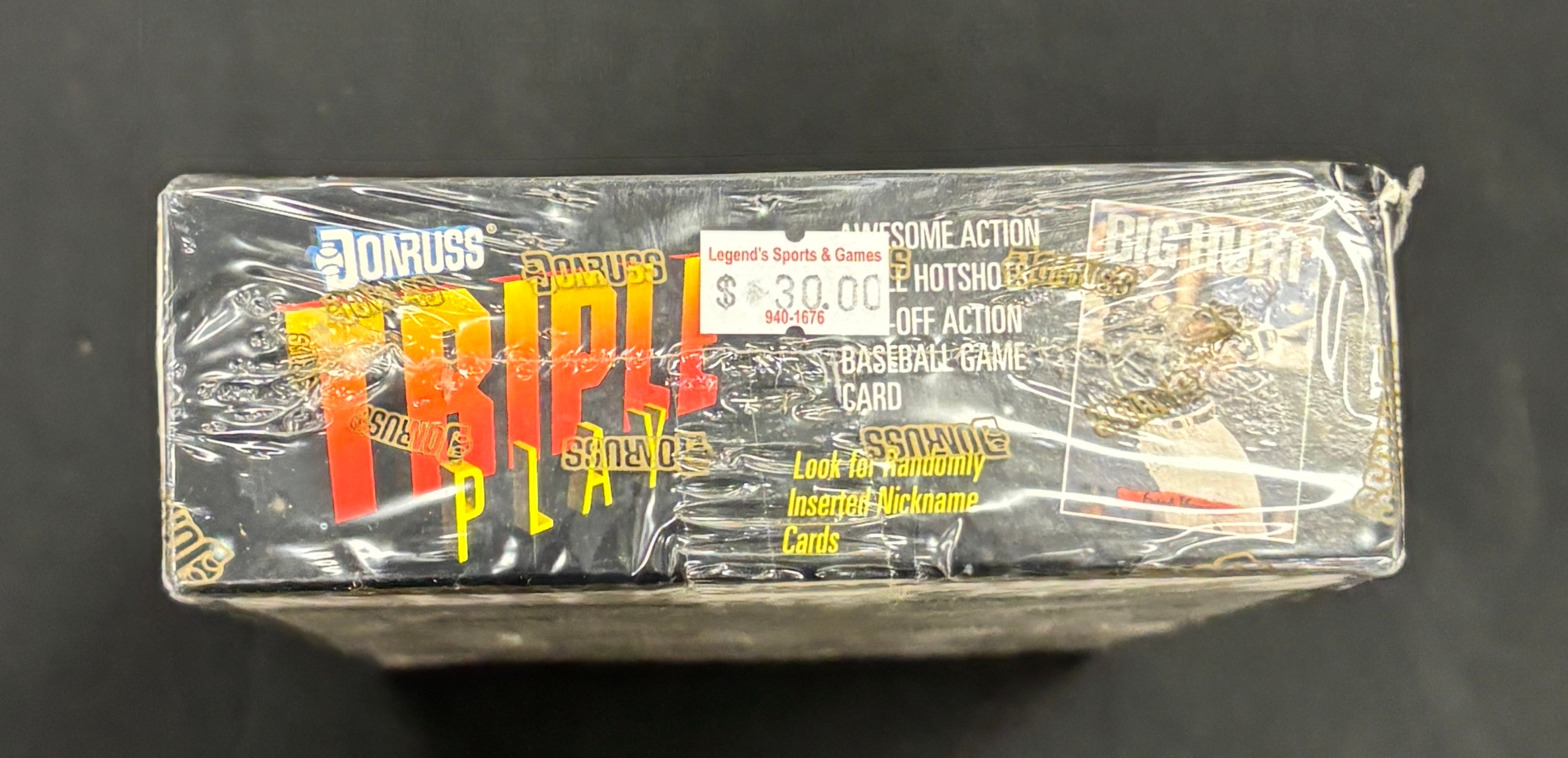 1993 Donruss Triple Play Baseball Factory Sealed Wax Box
