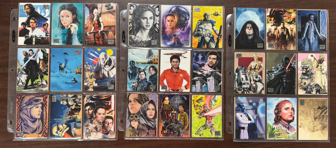 2018 Topps Star Wars Galaxy Series 8 Complete Set (100)