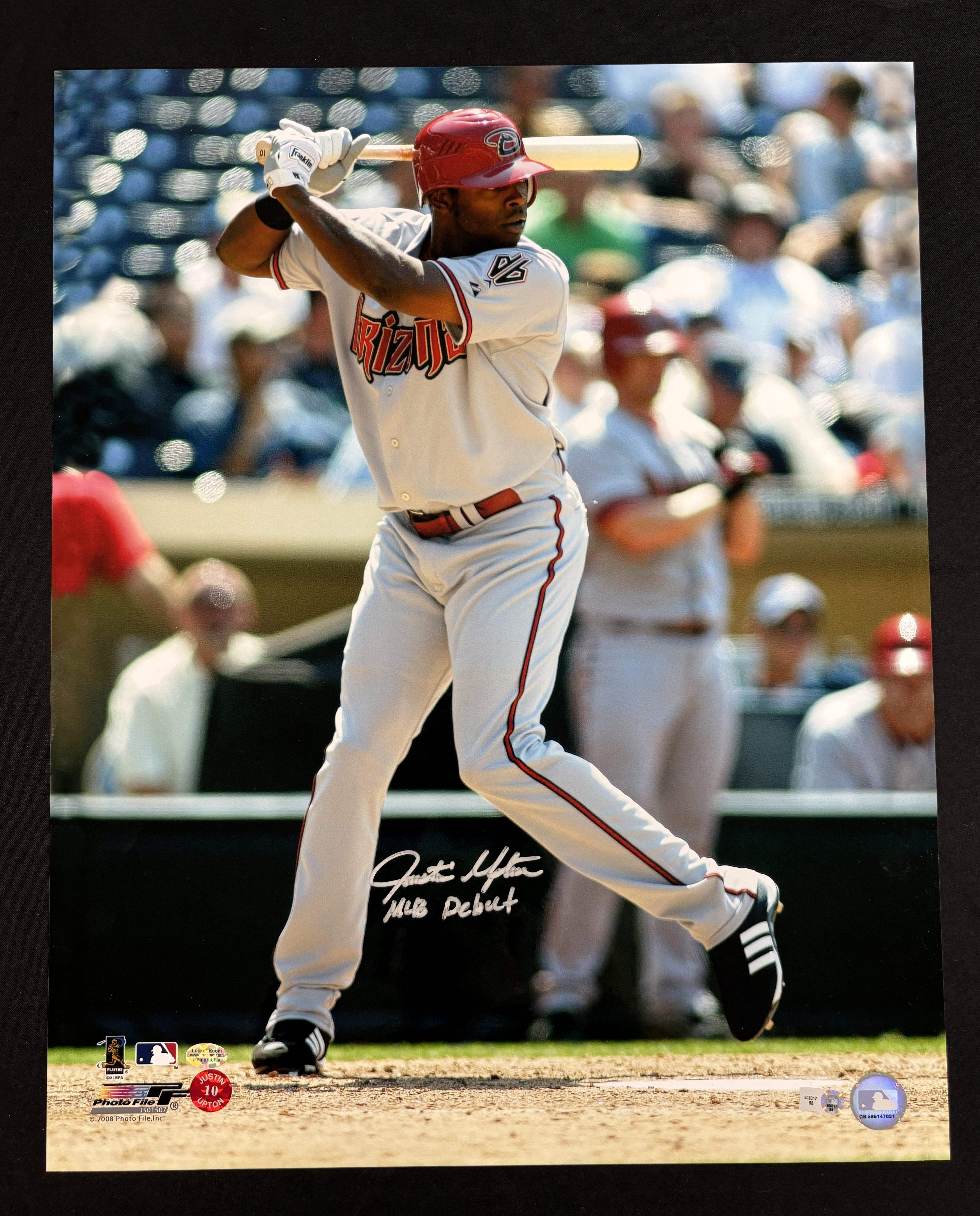 2008 Justin Upton Signed Autographed 16x20 Photo
