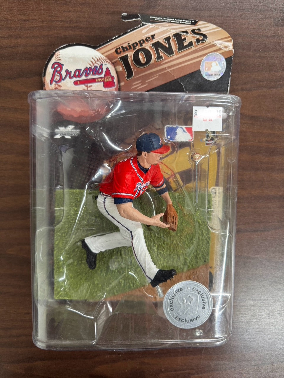 2009 McFarlane MLB Chipper Jones Figure Toys R Us Exclusive New In Package