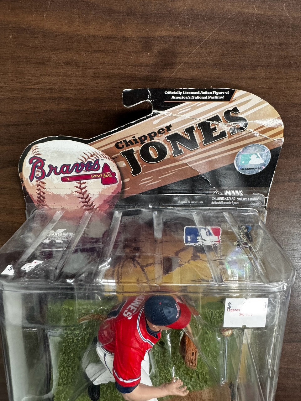2009 McFarlane MLB Chipper Jones Figure Toys R Us Exclusive New In Package