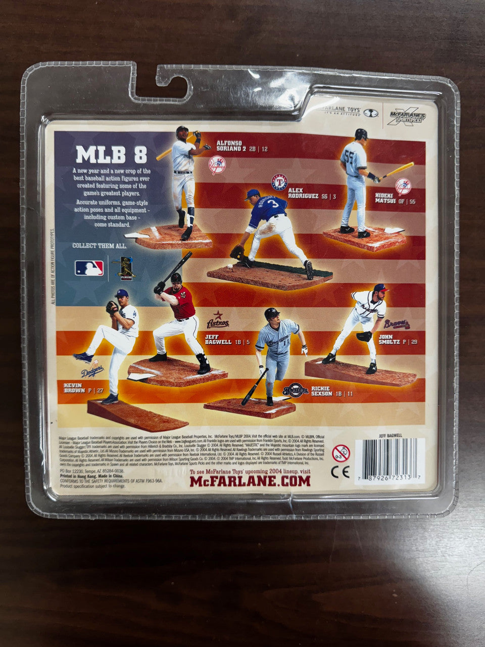 2004 McFarlane MLB Series 8 Jeff Bagwell White Jersey New In Package