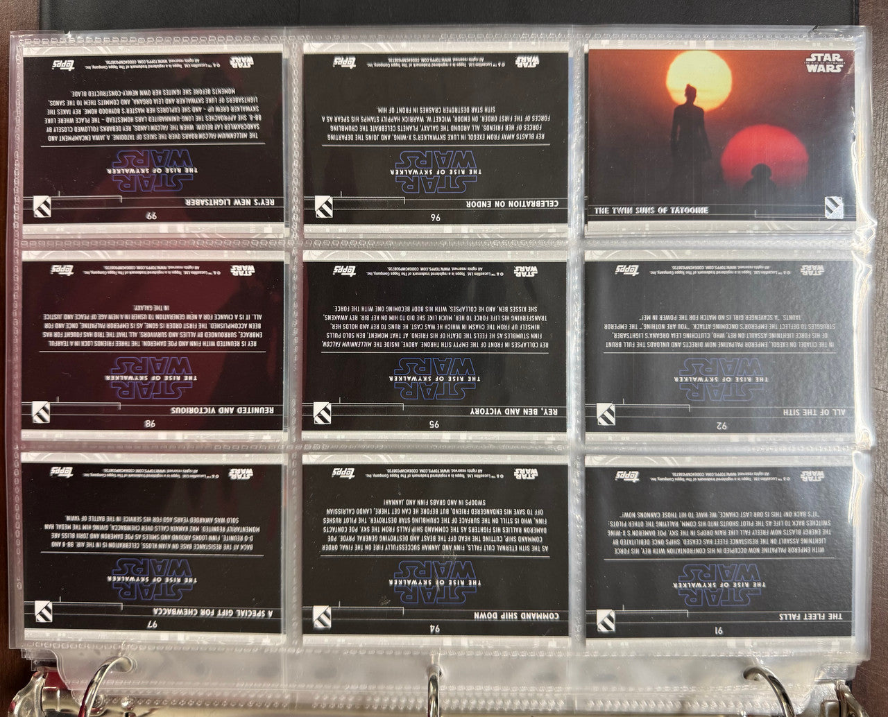 2019 Topps Star Wars Rise of Skywalker Series 1-2 Complete Sets (199)