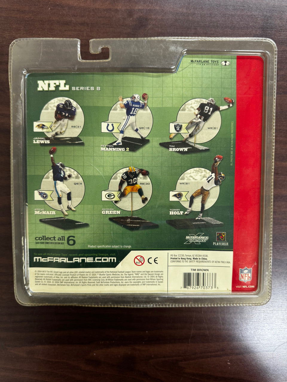 2004 McFarlane NFL Series 8 Tim Brown White Jersey Figure New In Package