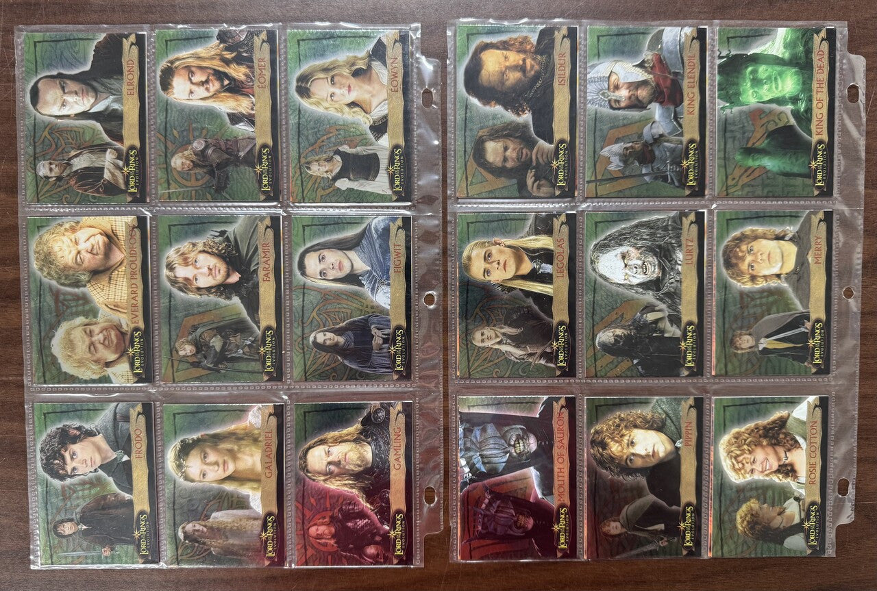 2006 Topps Lord of the Rings Evolution Complete Set (72)