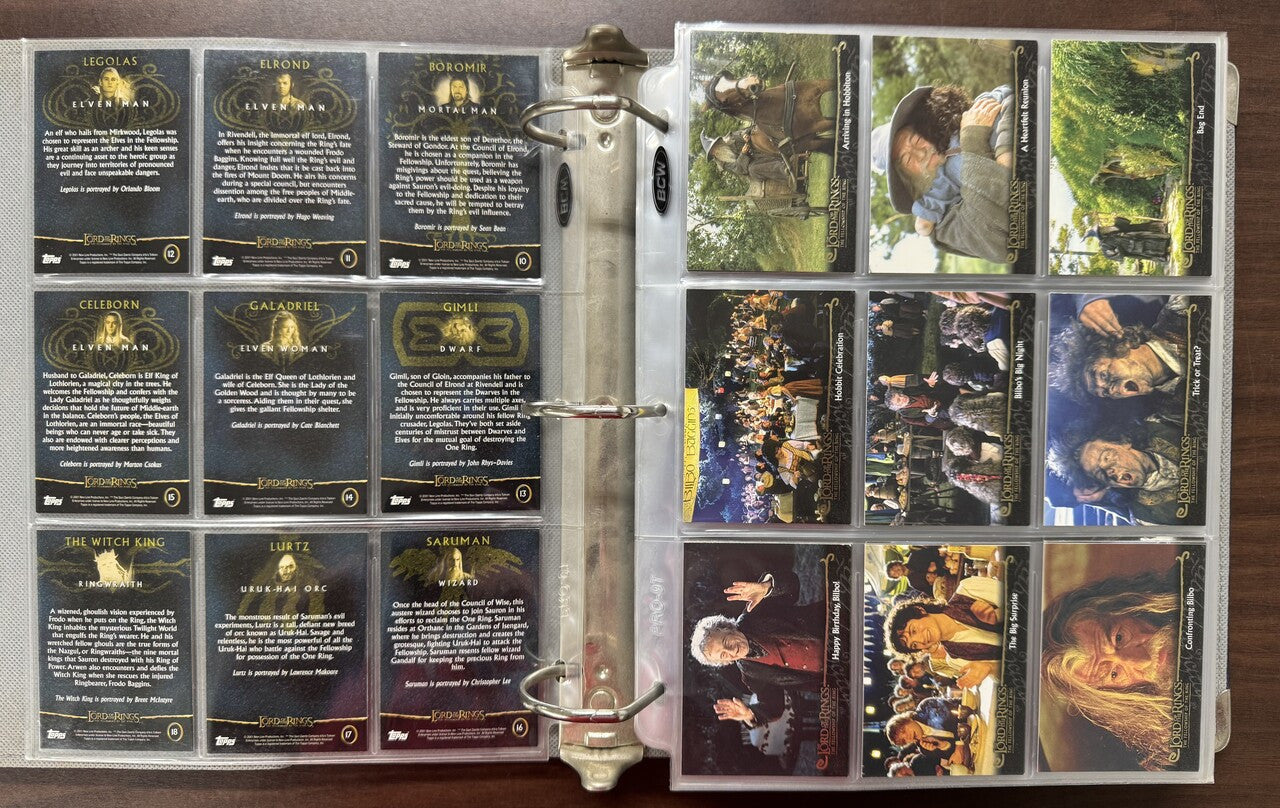 2001/03 Topps Lord of the Rings Trilogy Collector's Edition Complete Sets (486)