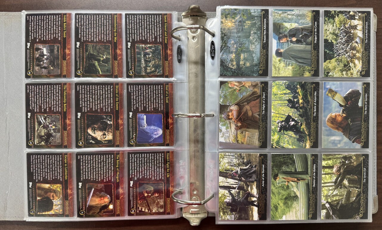 2001/03 Topps Lord of the Rings Trilogy Collector's Edition Complete Sets (486)