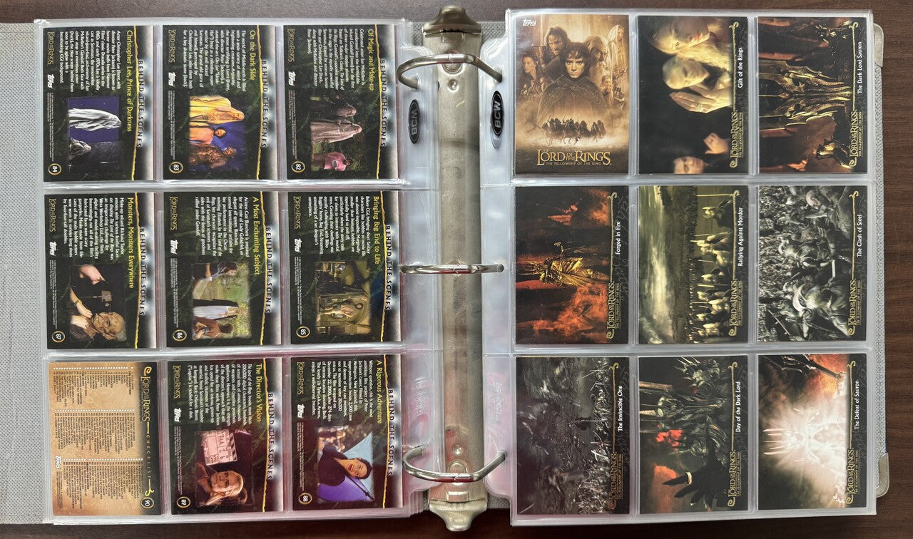 2001/03 Topps Lord of the Rings Trilogy Collector's Edition Complete Sets (486)