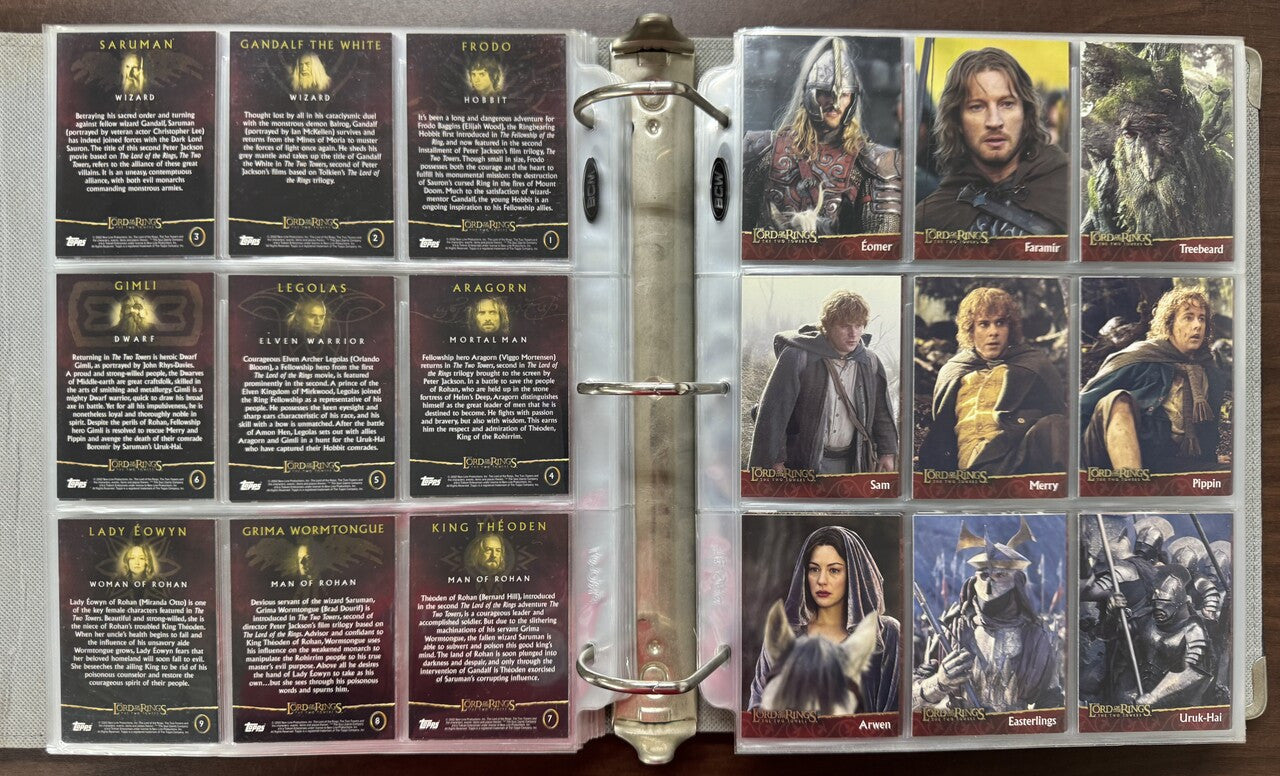 2001/03 Topps Lord of the Rings Trilogy Collector's Edition Complete Sets (486)
