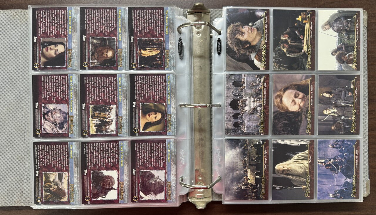 2001/03 Topps Lord of the Rings Trilogy Collector's Edition Complete Sets (486)