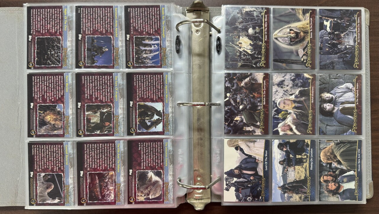 2001/03 Topps Lord of the Rings Trilogy Collector's Edition Complete Sets (486)