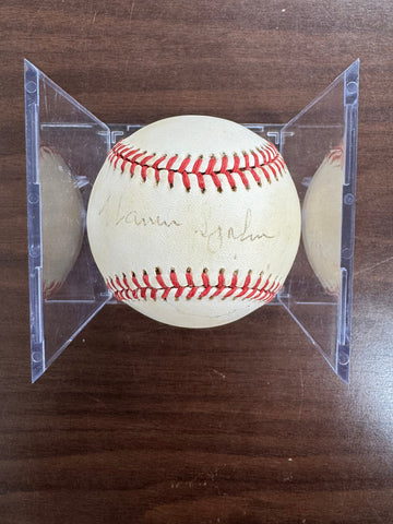 Warren Spahn Signed Autographed Rawlings ONL Baseball JSA *219
