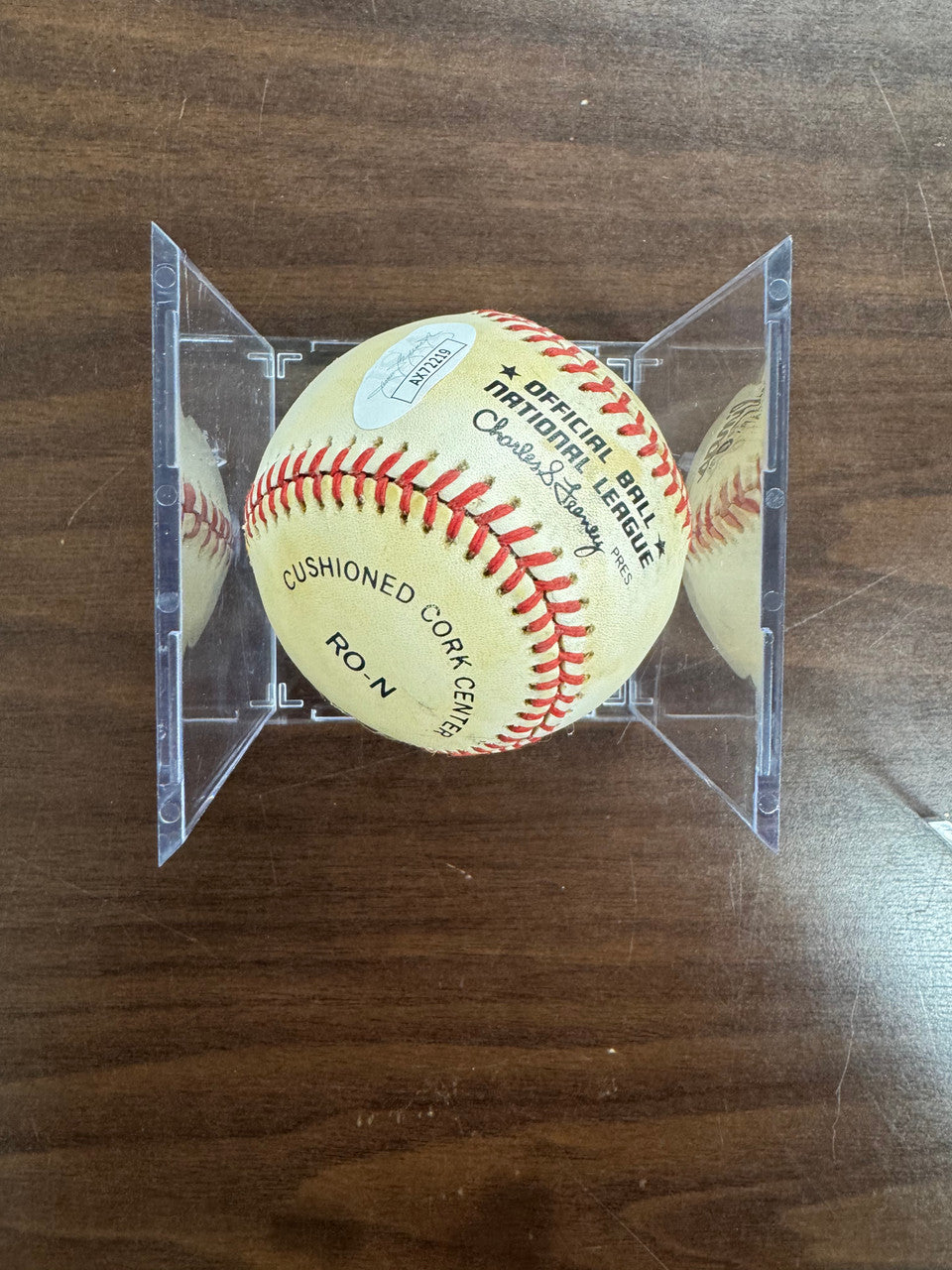 Warren Spahn Signed Autographed Rawlings ONL Baseball JSA *219