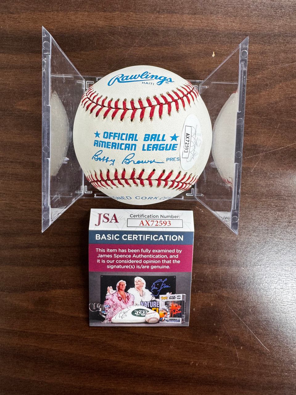 Wade Boggs Signed Autographed Rawlings OAL Baseball JSA *593