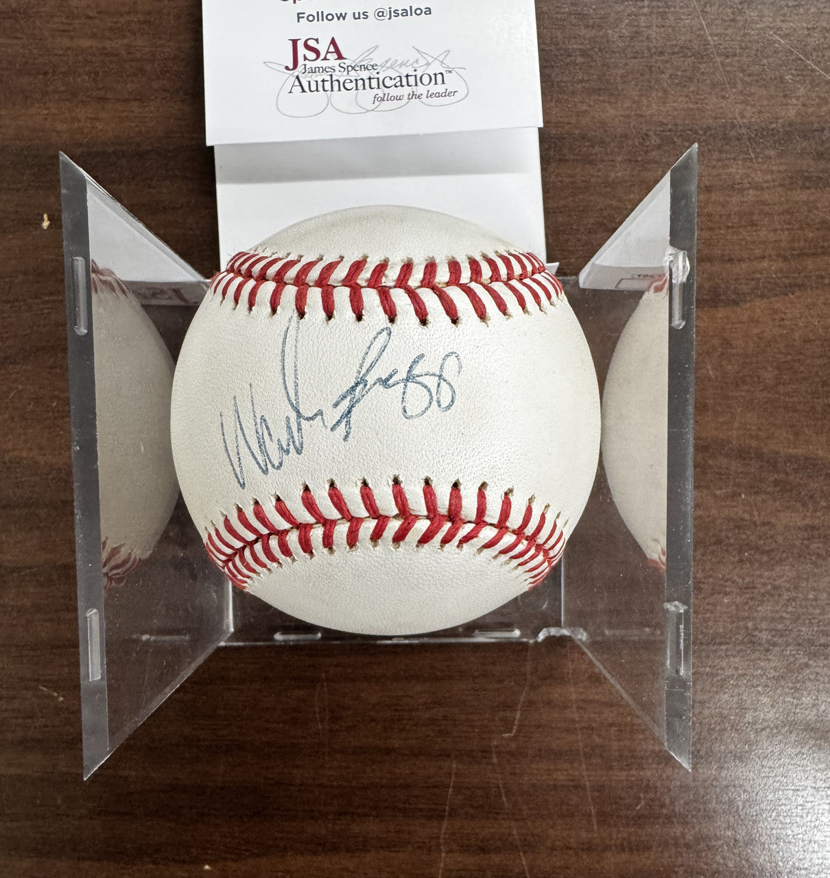 Wade Boggs Signed Autographed Rawlings OAL Baseball JSA *575